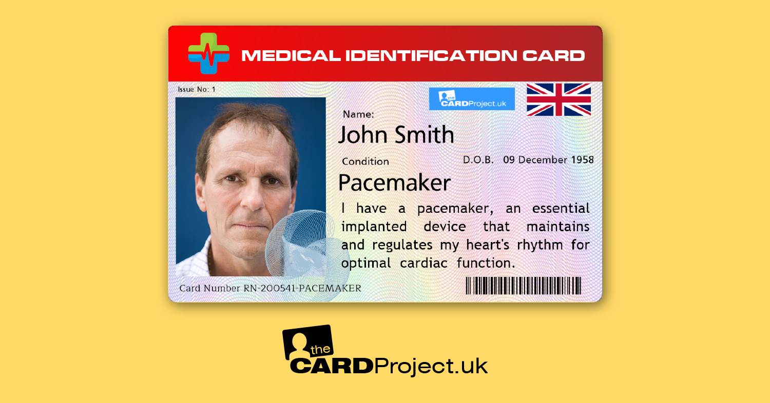 Pacemaker Premium Medical ID Card (FRONT)